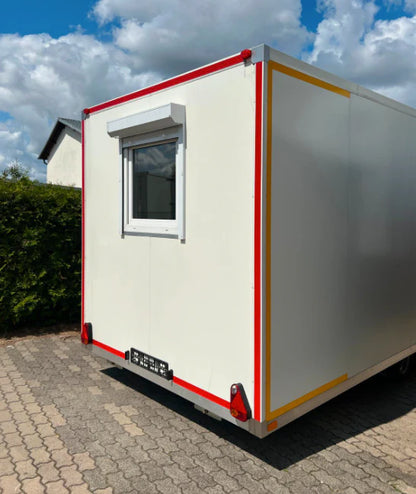 6,00 - m Büro-Anhänger mit Küchenzeile und WC