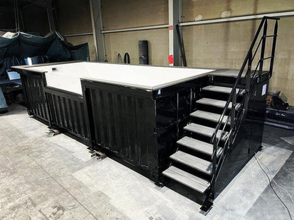 6 m schwarzer Containerpool