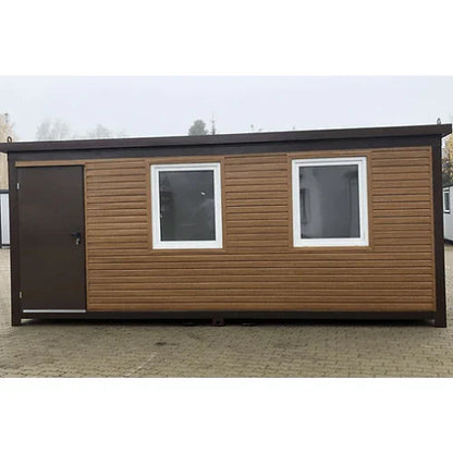 Bürocontainer 6 x 2,40 – Holzfarbe