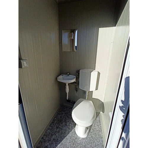 Sanitärblock s1 mit wc und waschbecken