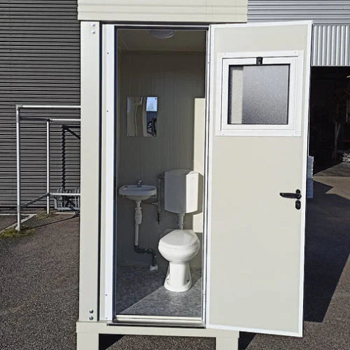 Sanitärblock s1 mit wc und waschbecken