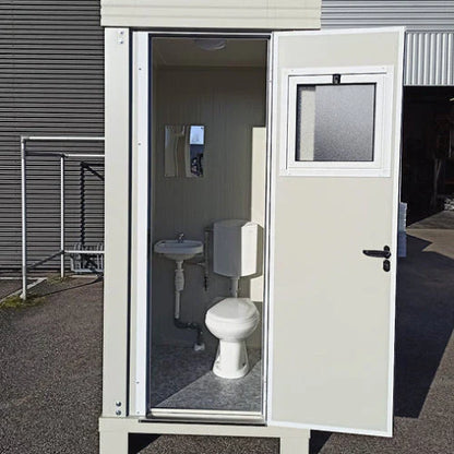 Sanitärblock s1 mit wc und waschbecken