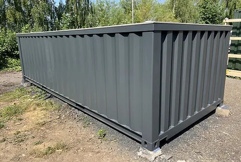 20-Fuß-Containerpool, anthrazitgrau, mit Jet-Swim-Funktion